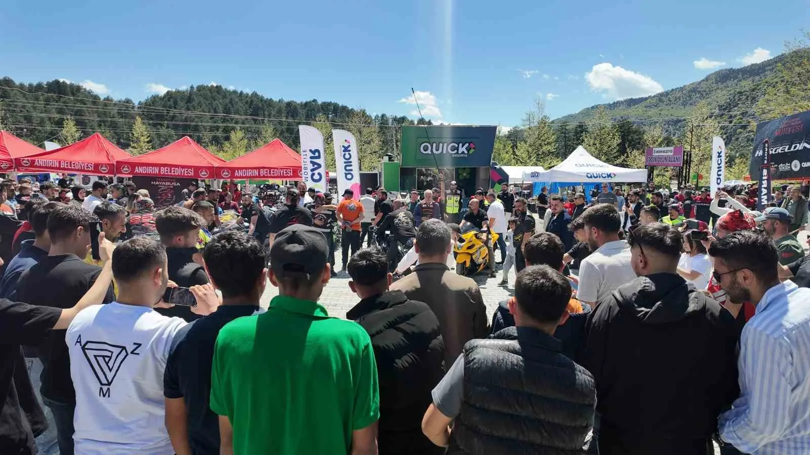 Binlerce motosiklet tutkunu Kadirli/Andırın Motofest'te bir araya geldi